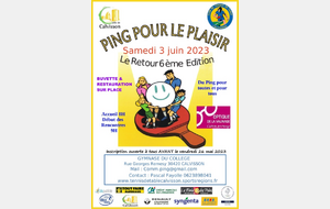 Ping Pour le Plaisir 6ème édition